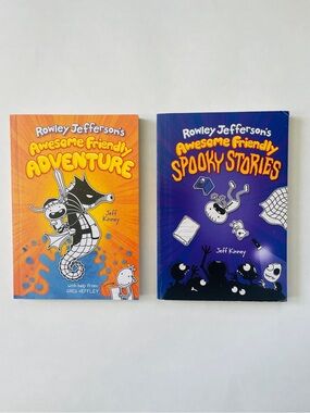 Pair of Paperback Diary of an Awesome Friendly Kid Rowley Jefferson Books